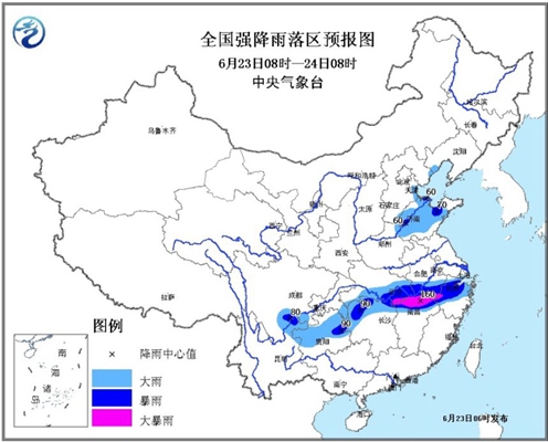暴雨預警圖