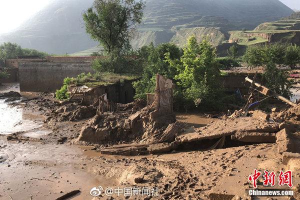 甘肅東鄉縣特大暴雨引發山洪已造成7人死亡11人失蹤