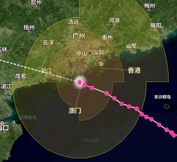 強臺風山竹即將登陸廣東