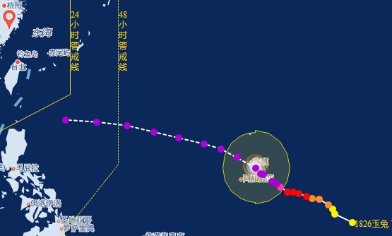 臺(tái)風(fēng)玉兔路徑