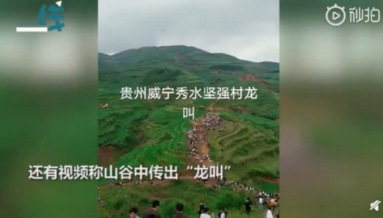 貴州山中龍吟為鳥類發(fā)出聲源