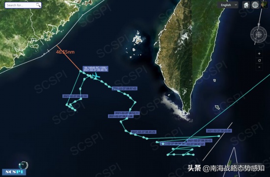 美軍偵察機逼近廣東海岸偵察