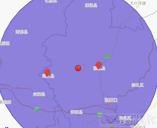 河北張家口發(fā)生3.9級地震