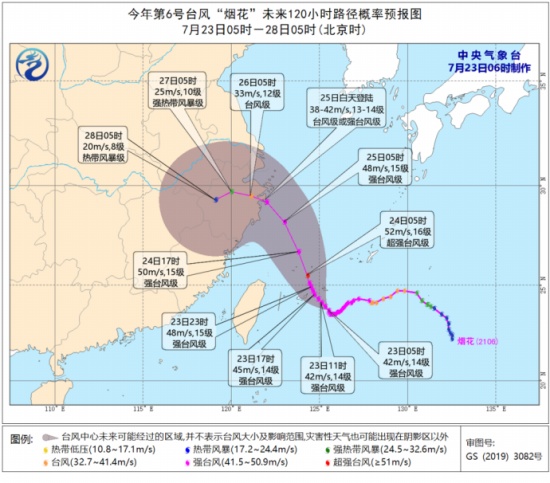 寧波臺風煙花最新路徑