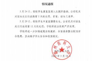 溫醫(yī)大男生校內(nèi)猥褻多名