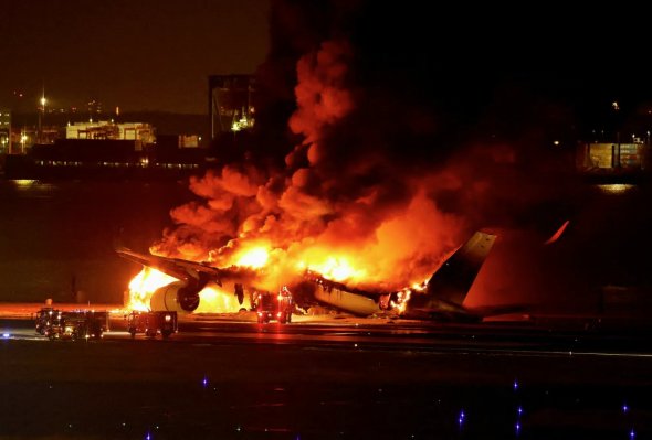 2024年1月2日，日本航空公司的A350飛機在日本東京羽田國際機場起火。
